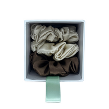 Load image into Gallery viewer, natural scrunchie trio
