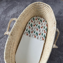 Load image into Gallery viewer, christmas collection bassinet/moses basket sheet