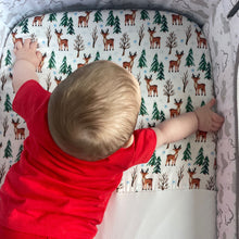 Load image into Gallery viewer, christmas collection co-sleeper sheet