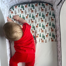 Load image into Gallery viewer, christmas collection co-sleeper sheet