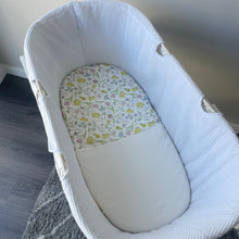 Load image into Gallery viewer, snuggle bunny bassinet/moses basket sheet

