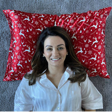 Load image into Gallery viewer, red christmas collection pillowcase
