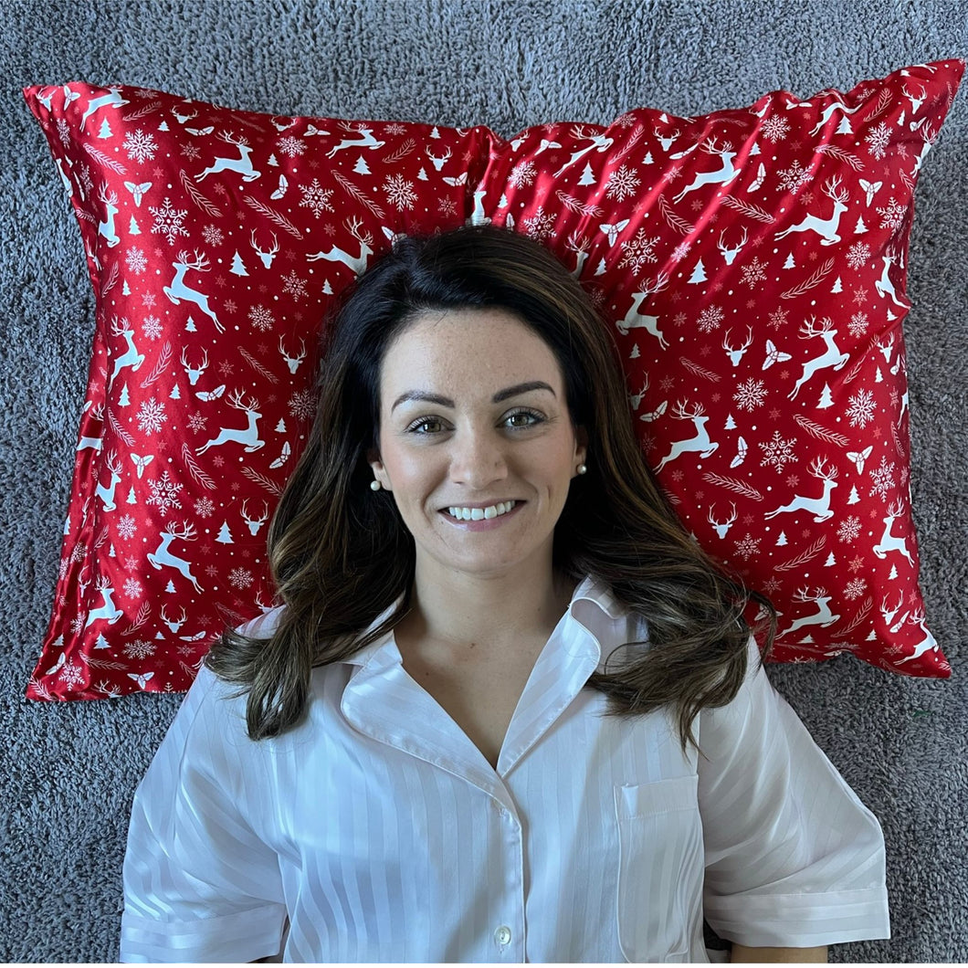 red christmas collection pillowcase