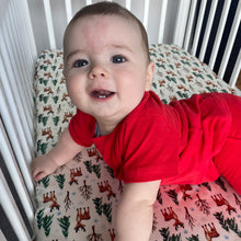 Load image into Gallery viewer, christmas collection cotbed/toddler bed sheet

