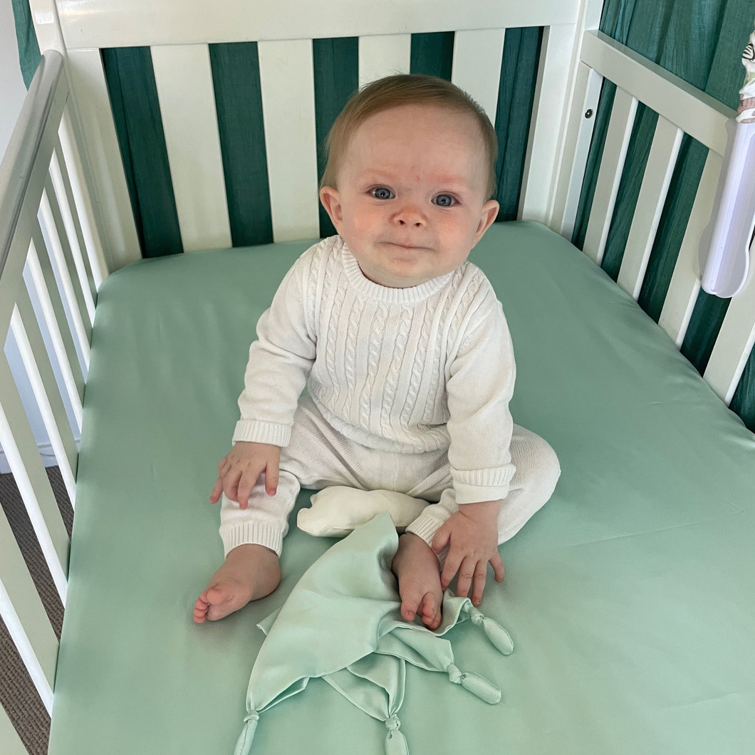 mint cot sheet Cailiekins